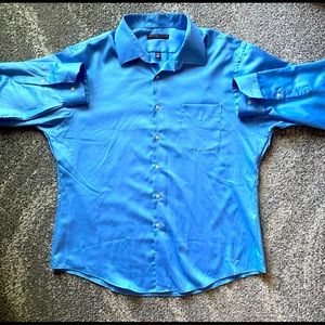 Geoffrey Beene Fitted Button Down Mens Shirt